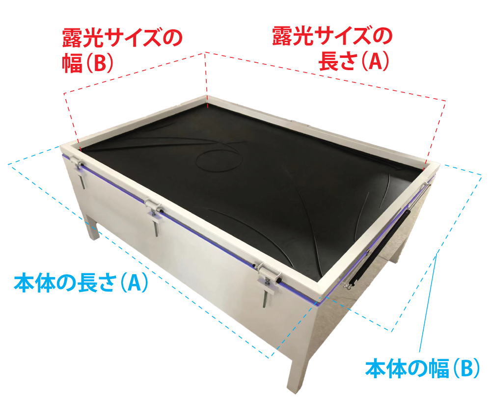 100cm以上 真空 LED UV 露光機 カスタマイズ可能 ライトボックス