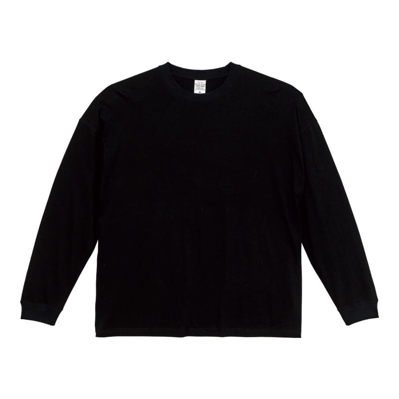 United Athle ユナイテッドアスレ 5509-01 5.6オンス ビッグシルエット ロングスリーブ Tシャツ ブラック