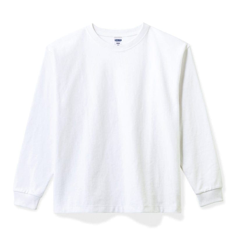 MS1608 スーパー ヘビーウェイト ロングスリーブ Tシャツ 10.2オンス 長袖 無地 LIFEMAX ライフマックス ホワイト