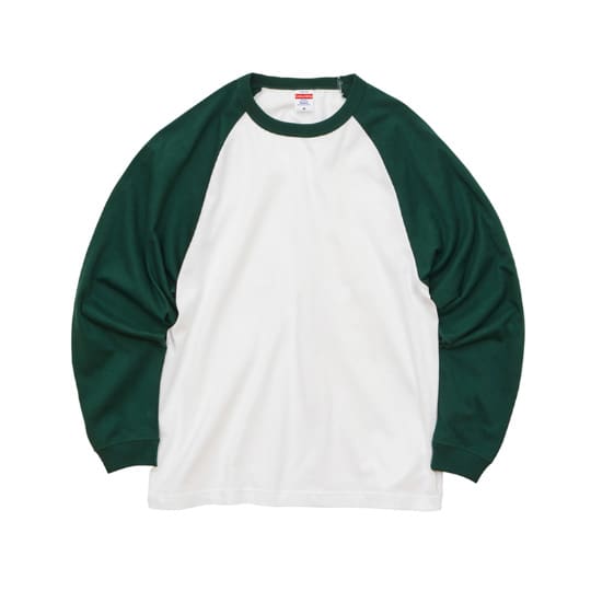 5048-01 5.6オンス ラグラン ロングスリーブ Tシャツ（1.6インチリブ）